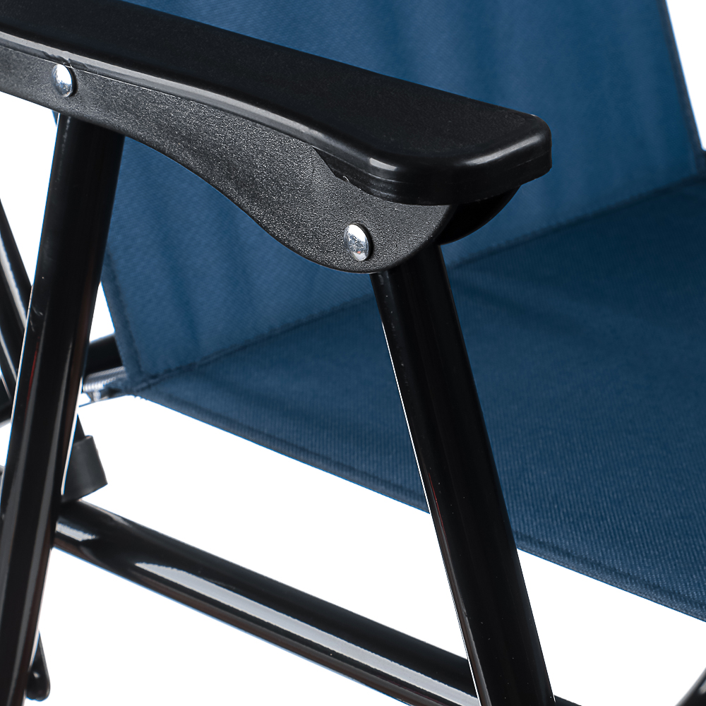 Кресло складное тм РУССО ТУРИСТО, до 120 кг, 51х38х74см, полиэстер, сталь - #4