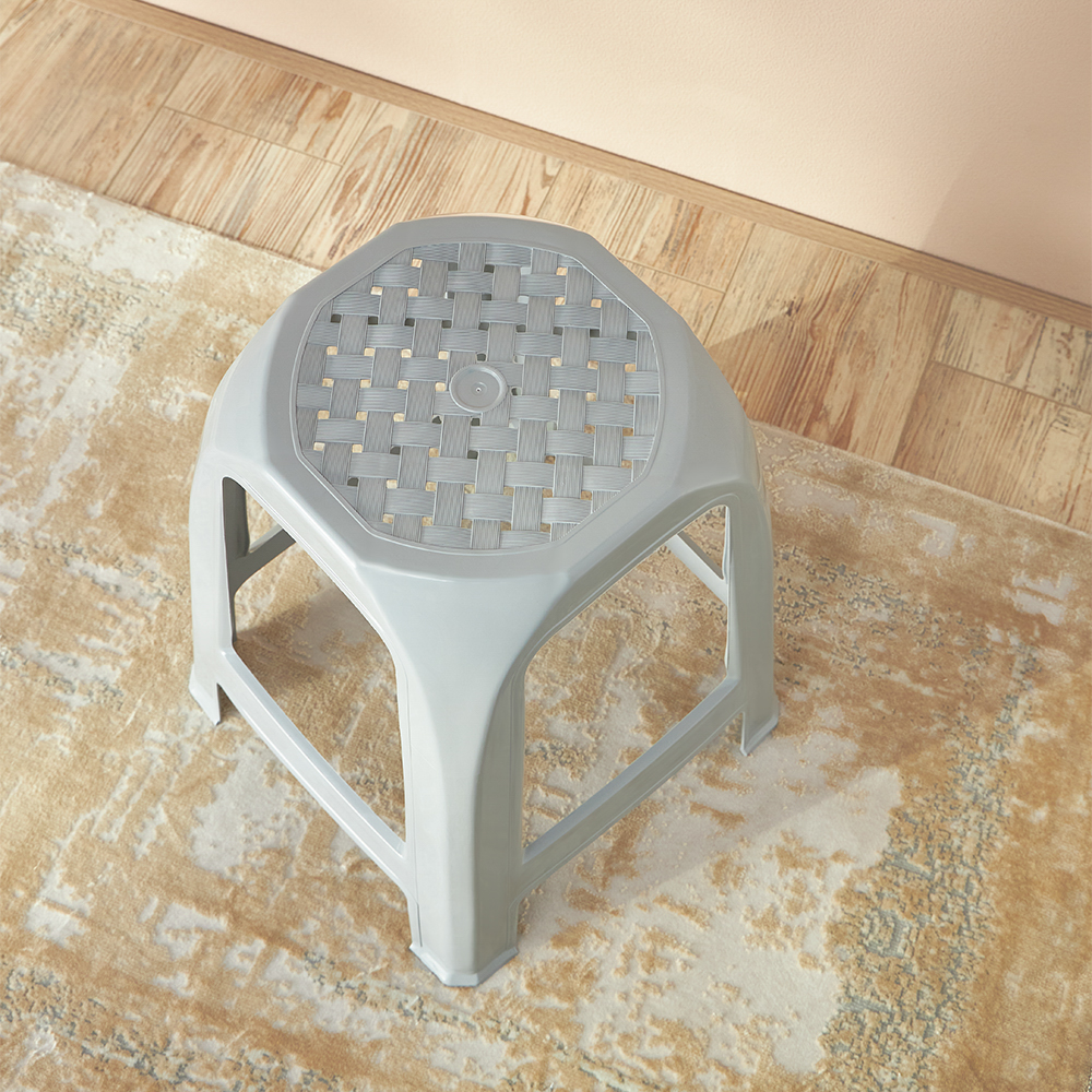 Табурет 35,5х35,5х46см, пластик, серый - #7