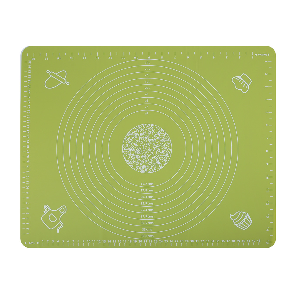 VETTA Коврик силиконовый для раскатки теста с принтом, 50х40см, 3 цвета - #2