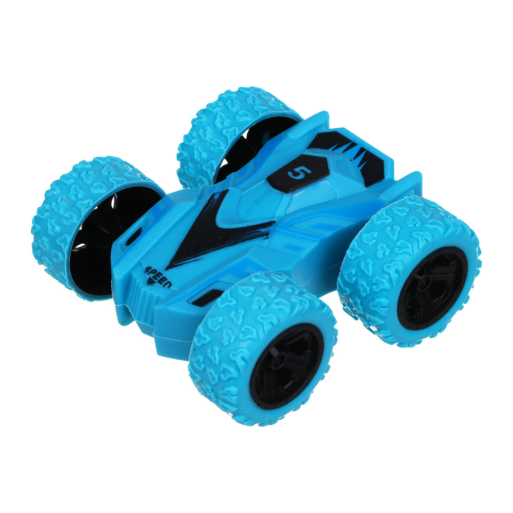 ИГРОЛЕНД Машинка "Трюкач", разворот, инерция, ABS, TRP, металл, 8х3,6х7,5 см, 4 дизайна - #1