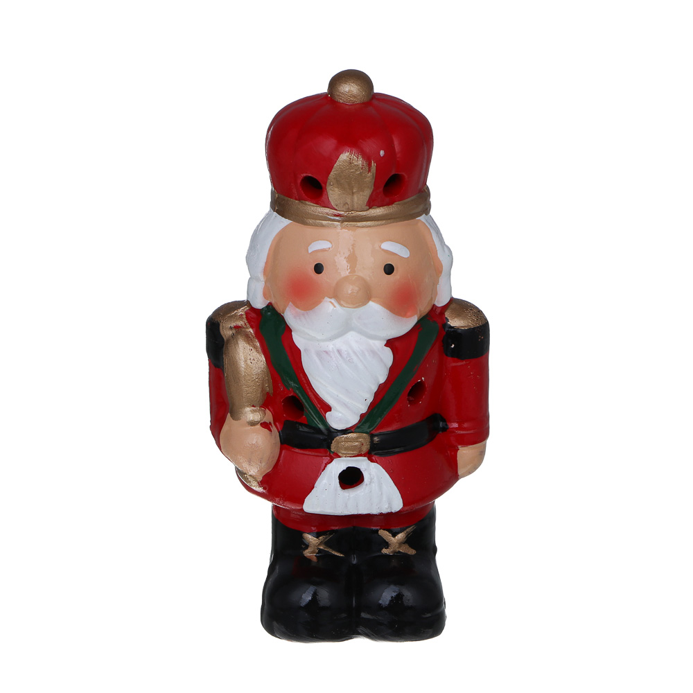 СНОУ БУМ Щелкунчик LED, 7,2x6,5x14,5 см, постоянное свечение, керамика, 2xLR44 - #2