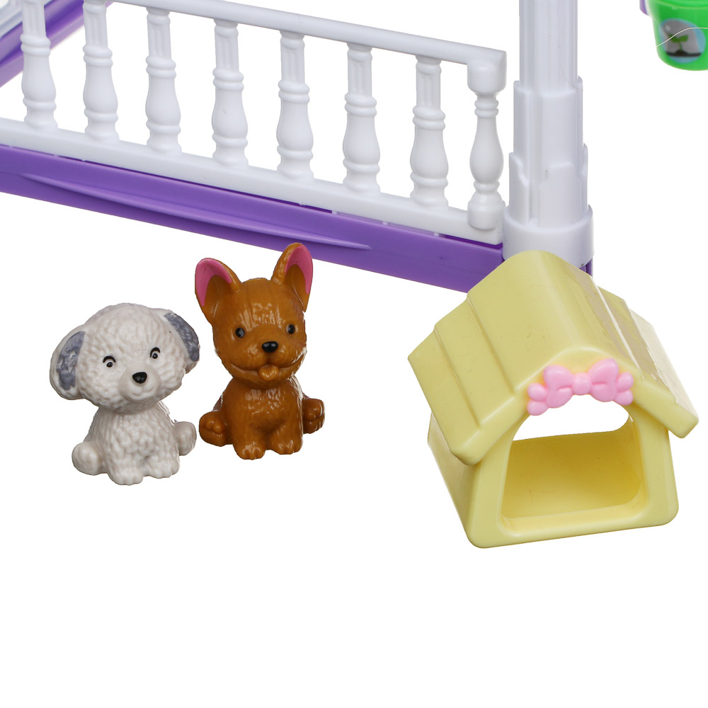 ИГРОЛЕНД Дом для куклы с акс. питомцами и куклой, ABS, PP, полиэстер, 30х8х23 см - #8