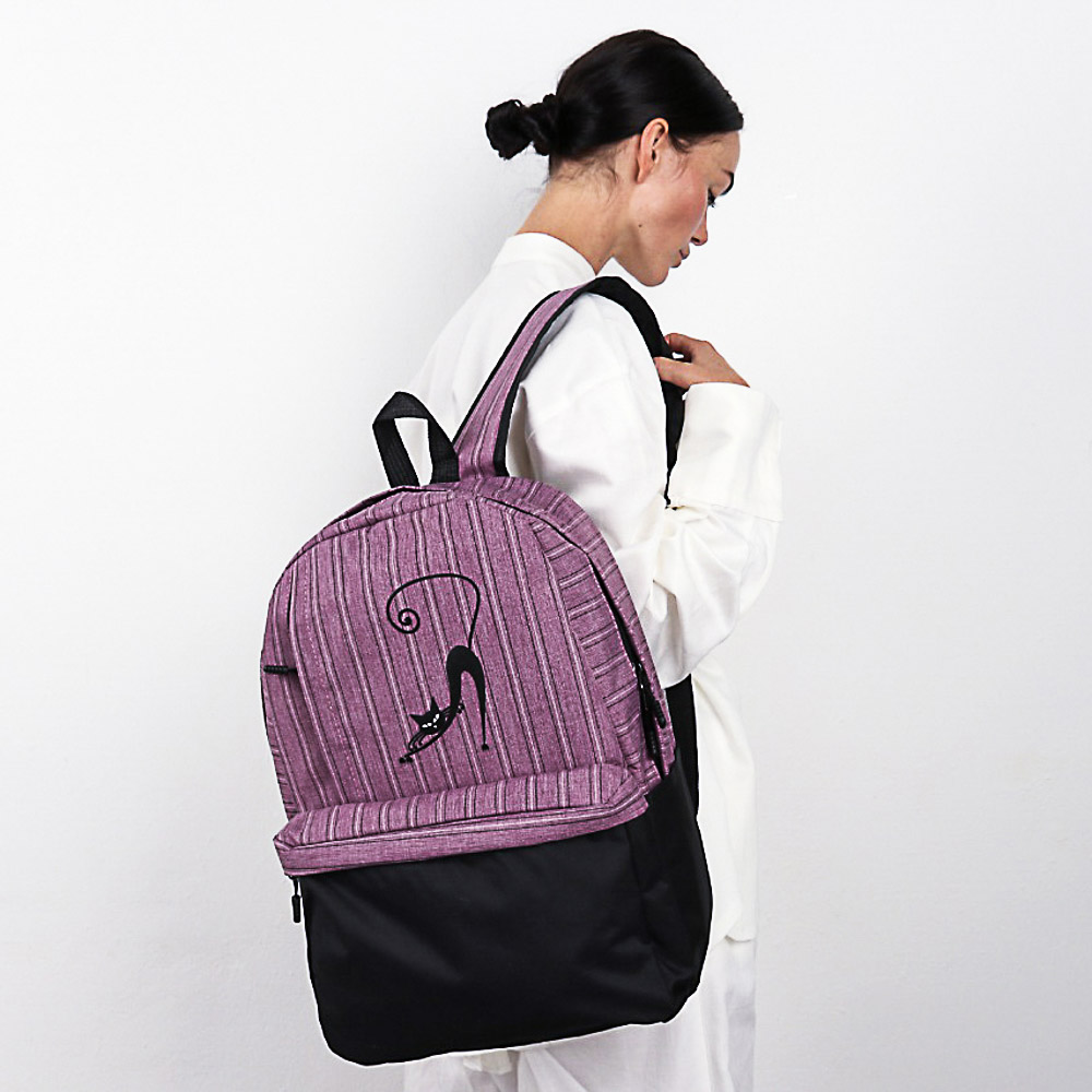Рюкзак подростковый, 44x31x13см, 1отд, 1 карман, спинка из ЭВА, USB, полиэстер под ткань, 3 цвета - #9