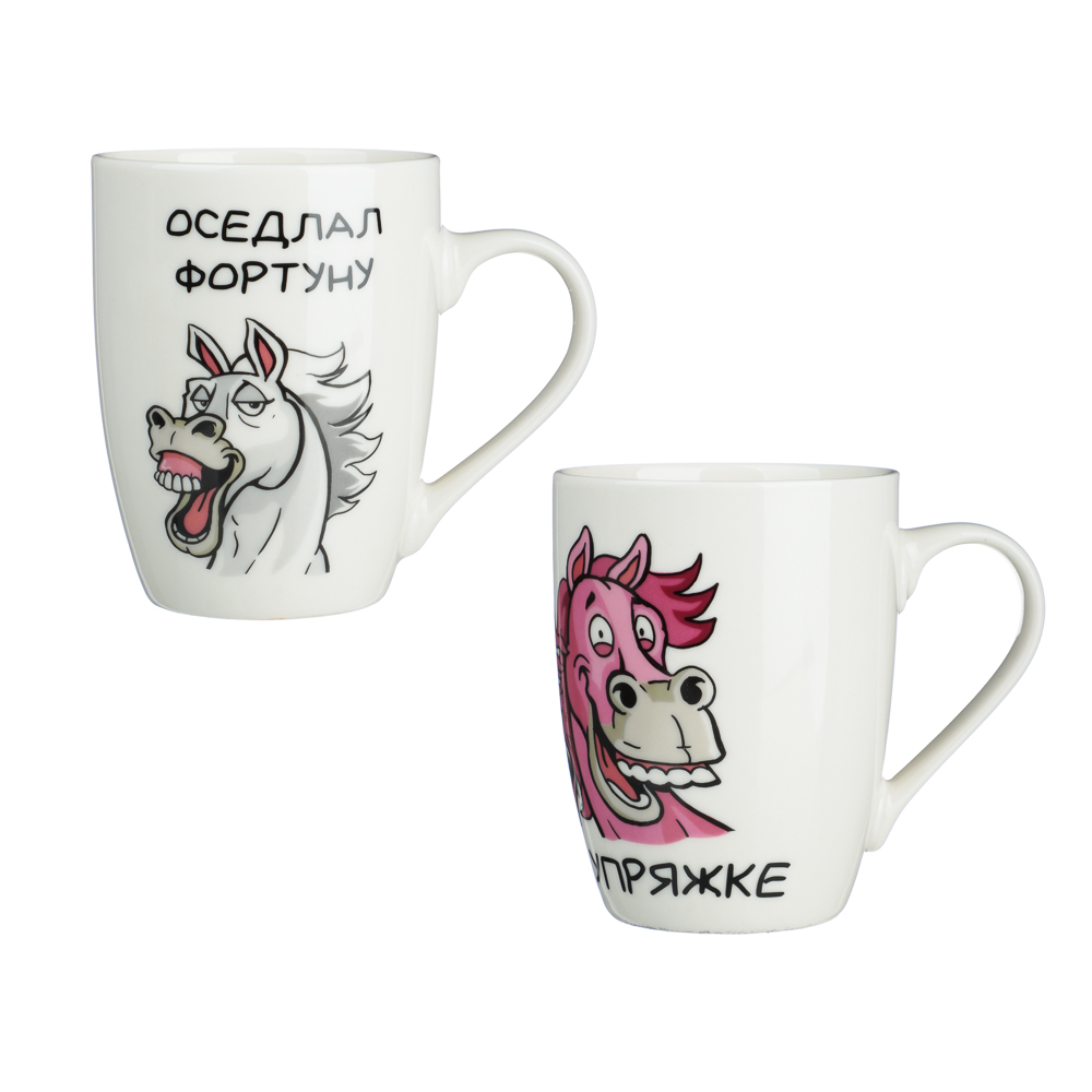 MILLIMI Фортуна Кружка 340мл, 2 дизайна, фарфор - #1