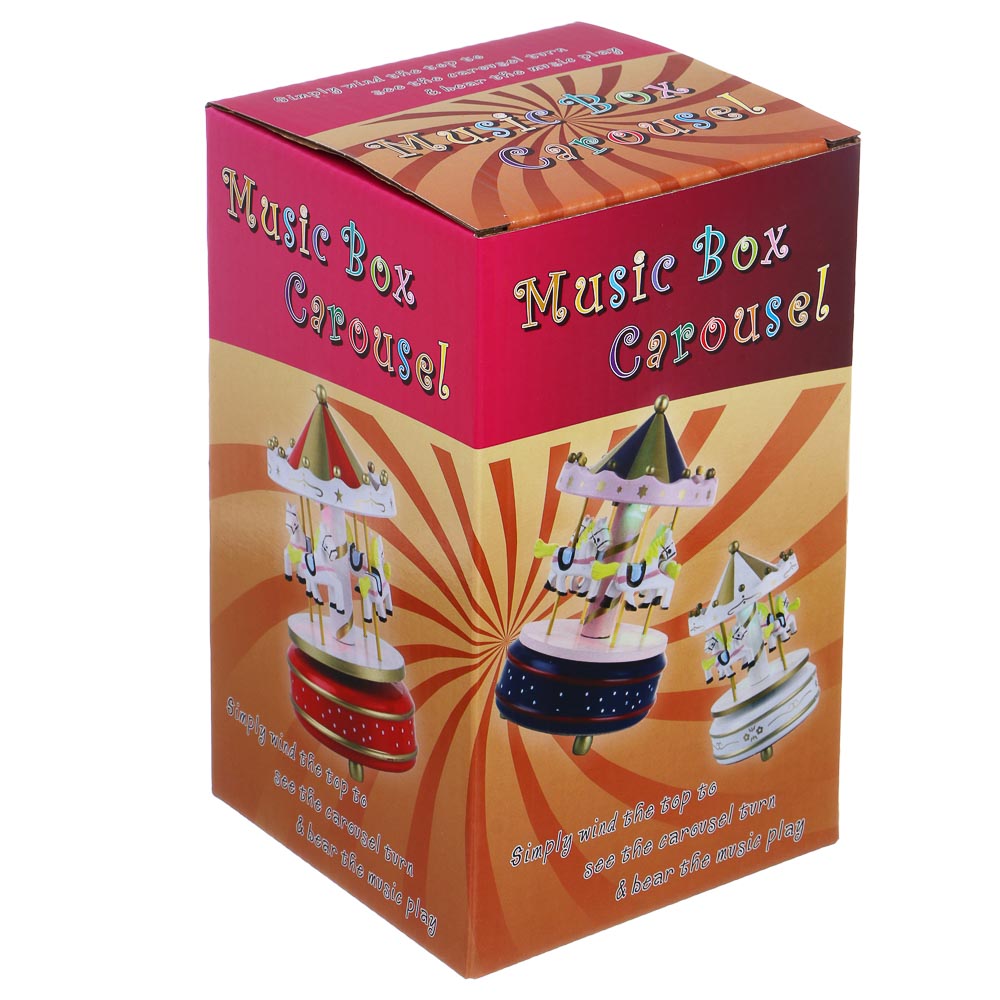 СНОУ БУМ Карусель музыкальная 10x10x17,5 см, дерево, пластик - #7