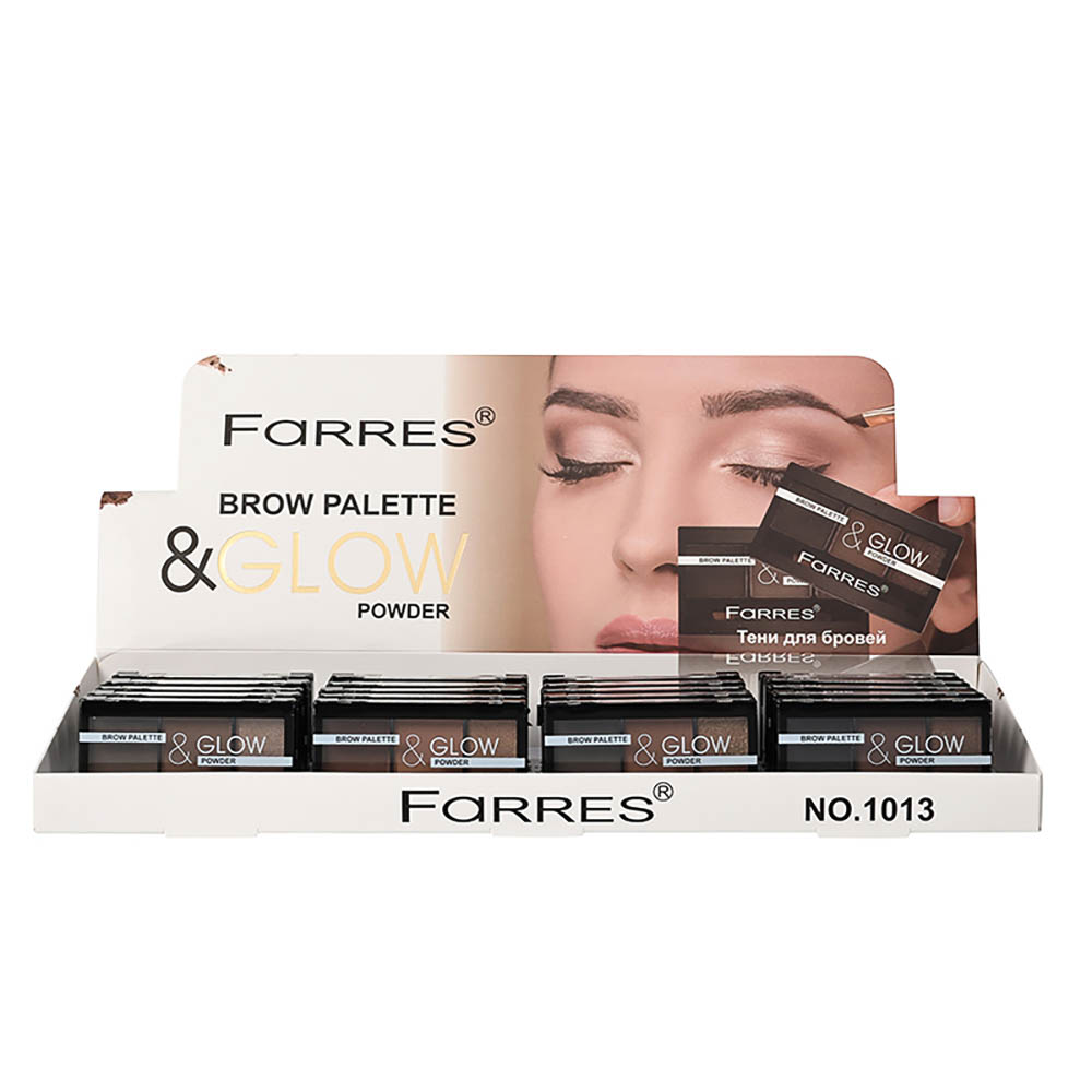 Тени для бровей "Brow&Glow", тм Farres, 3 цвета - #2