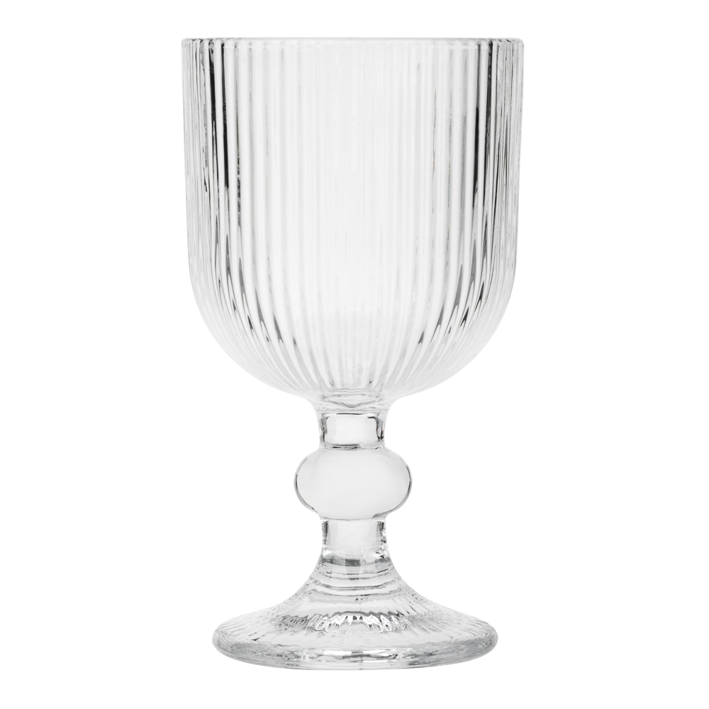 MILLIMI Бокал для вина Грея, 240мл, стекло, прозрачный, рифленый - #1