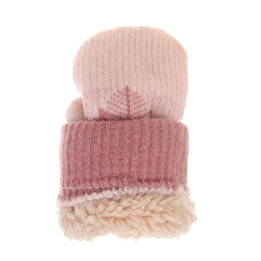 GALANTE Варежки детские на флисовой подкладке, р.14, 100% акрил, разноцветные, ОЗ25-34 - #4