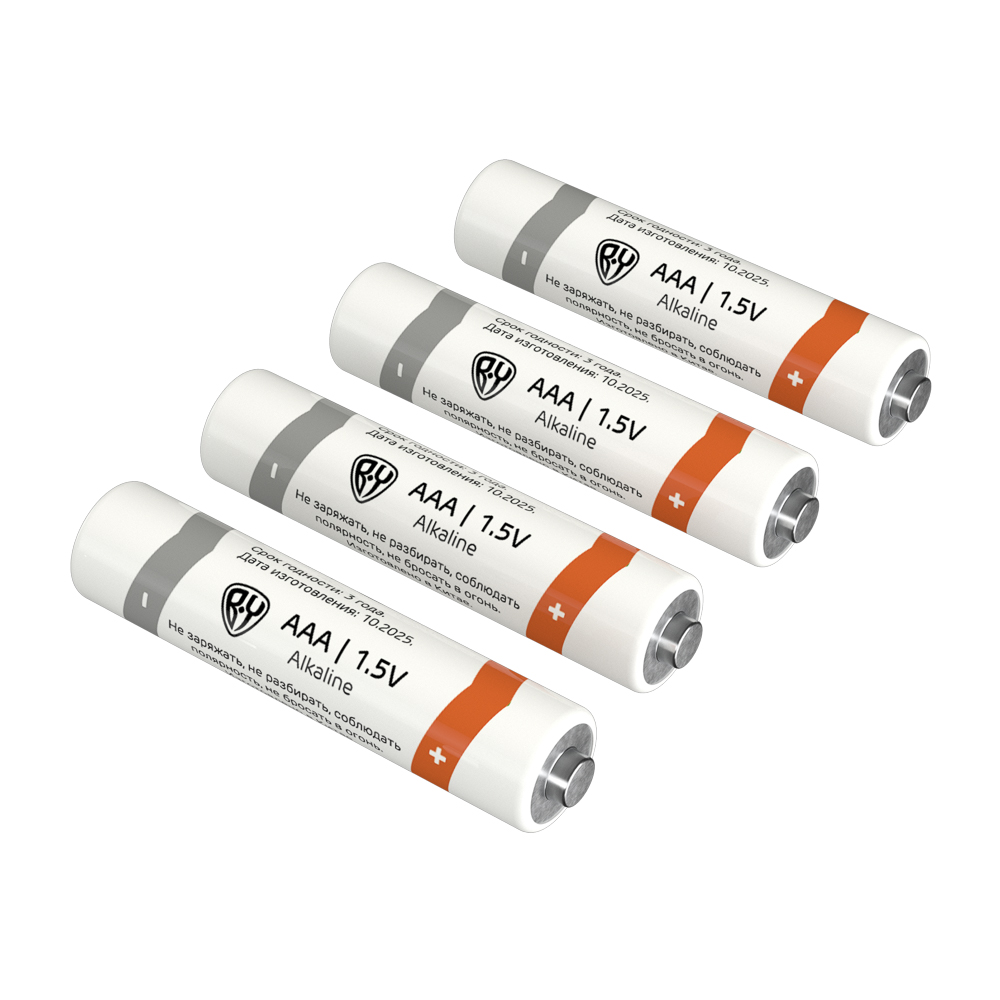 Первая цена Батарейки 4шт, тип АAA, "Alkaline" щелочная в блистере - #7