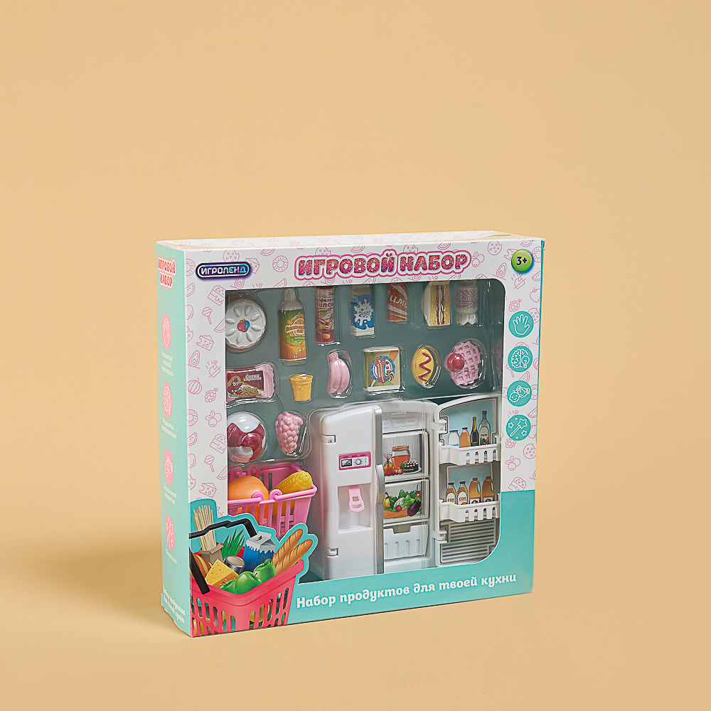 ИГРОЛЕНД Набор игровой, холодильник с продуктами, 24x6,8x24 см, ABS - #17