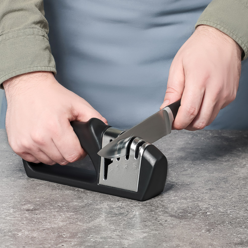 SATOSHI Раваль Точилка для ножей и ножниц, 3 уровня заточки - #10