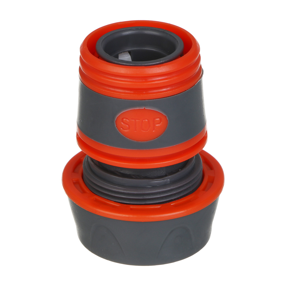 INBLOOM PROF+ Коннектор быстросъемный для шланга 3/4 с аквастопом, обрезиненное покрытие ABS - #4