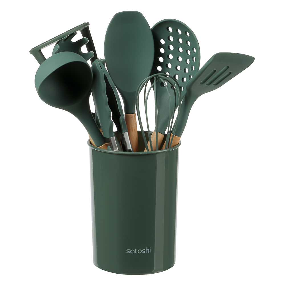 SATOSHI Эрно Набор кухонных принадлежностей 10пр., силикон, дерево - #1