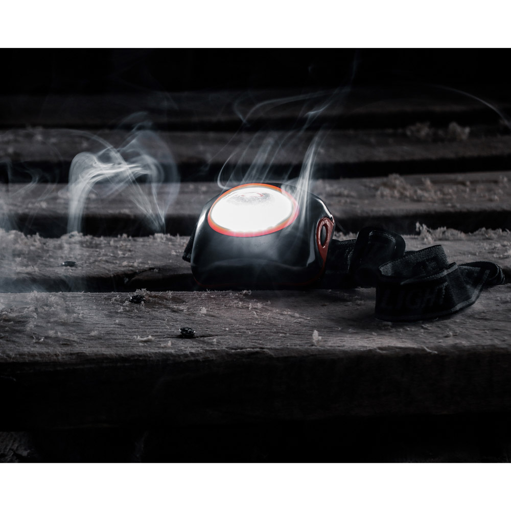 ЧИНГИСХАН Фонарик налобный, 1 COB, 3xAAA, 3 режима, пластик, 1цв - #9