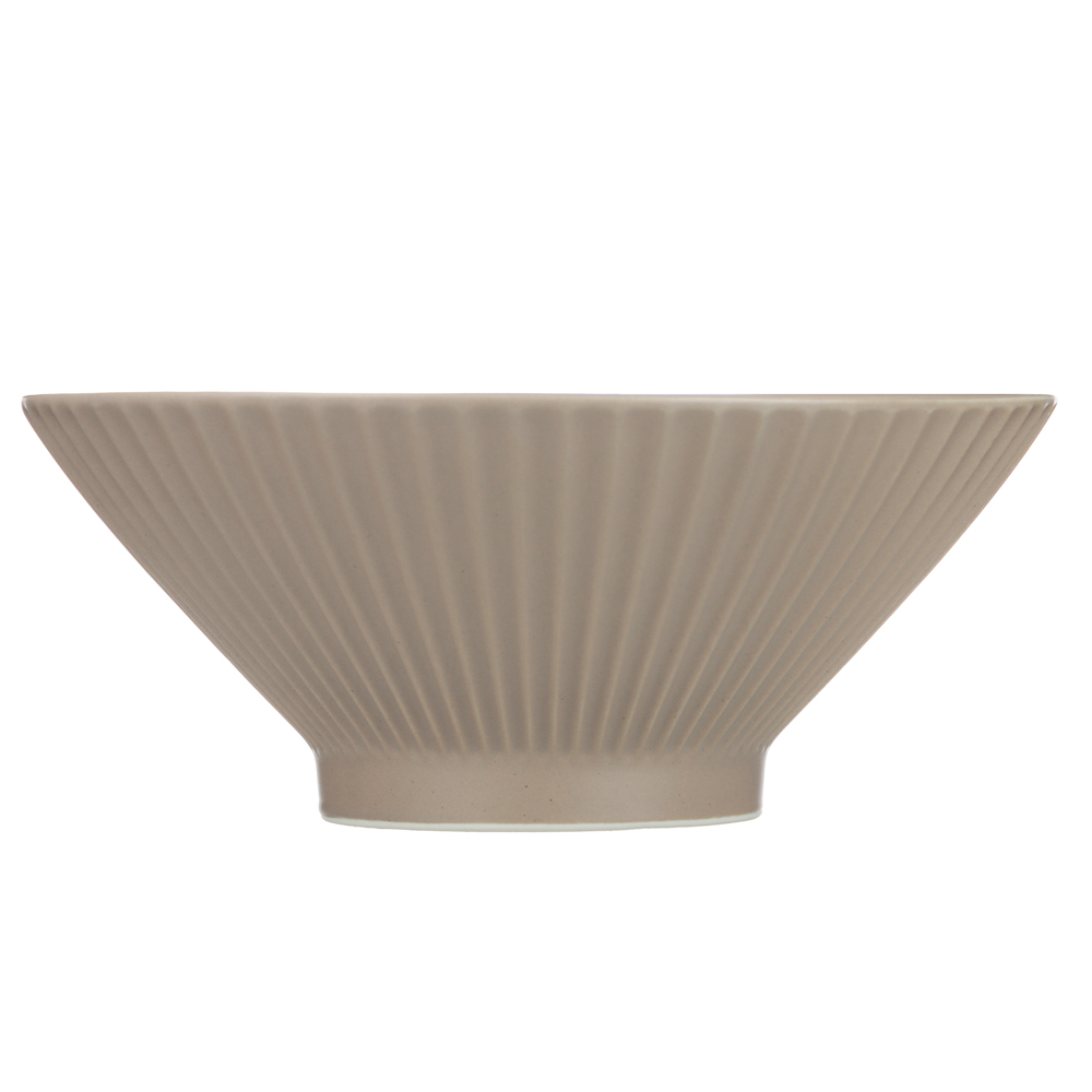 Салатник Лусия тм MILLIMI, 20см, фарфор, кофейный - #3