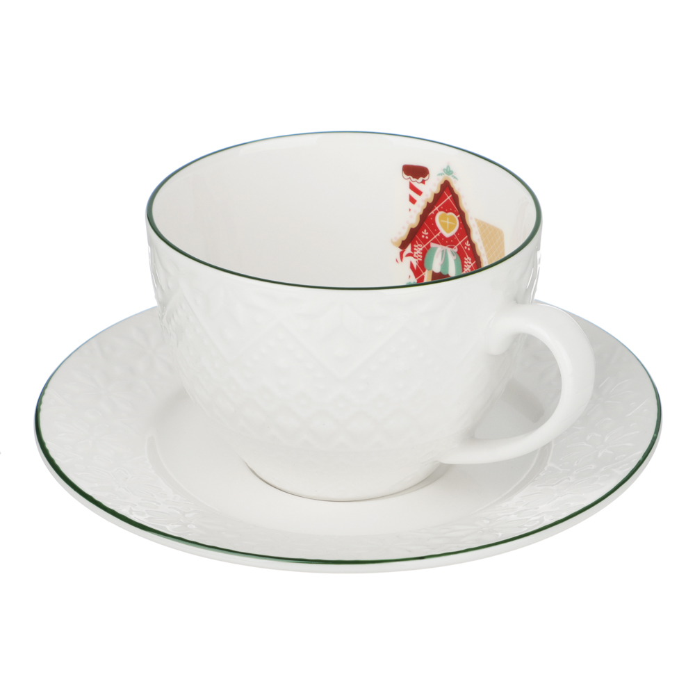 MILLIMI Чайная пара, 240мл, зеленая отводка, 2 предмета - #3