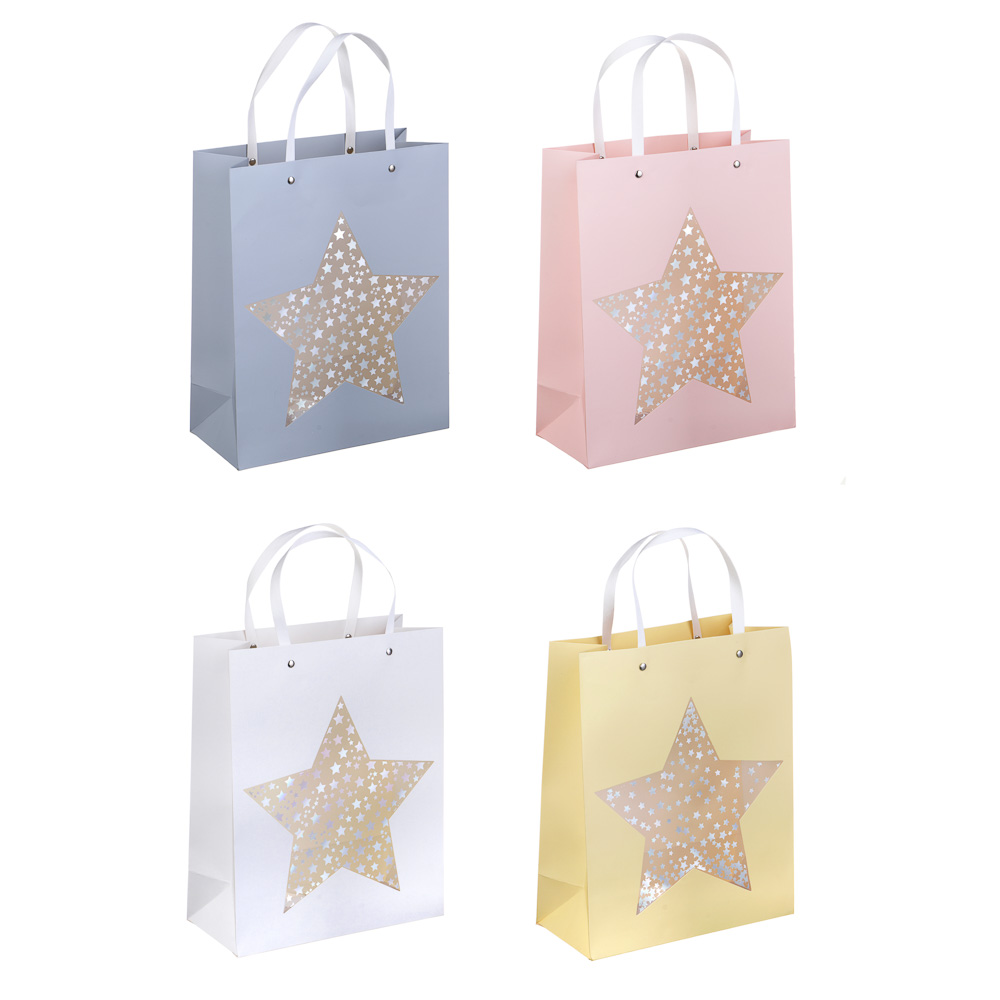 Пакет подарочный из высококачественной бумаги, 32х26х12 см, 210 г., 4 дизайна, арт.5 - #1