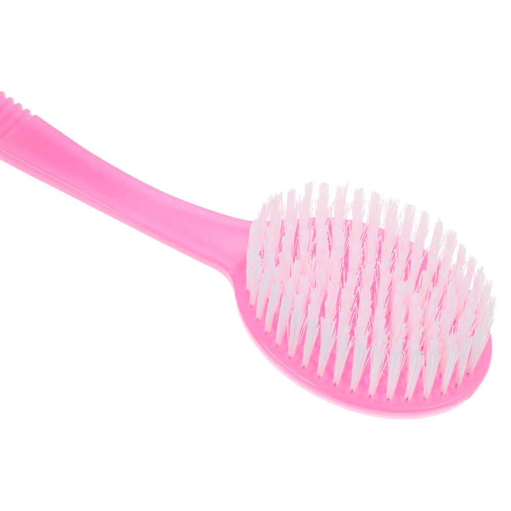 ЮL Щетка для тела с искусств. щетиной на пластиковой ручке, 34см, 3 цвета - #3