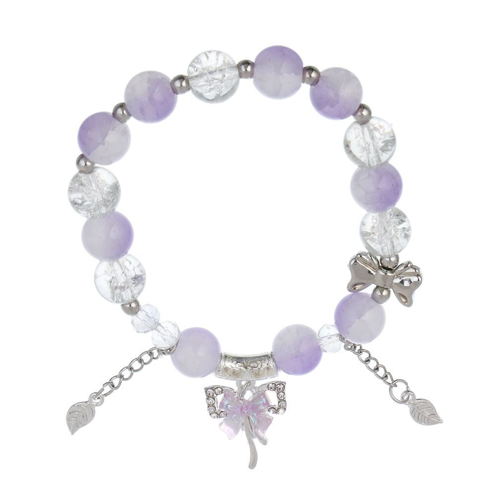 ЮНИLOOK Браслет с декором, d7см, d бусин 1см, 6 цветов, стекло, #4 - #2