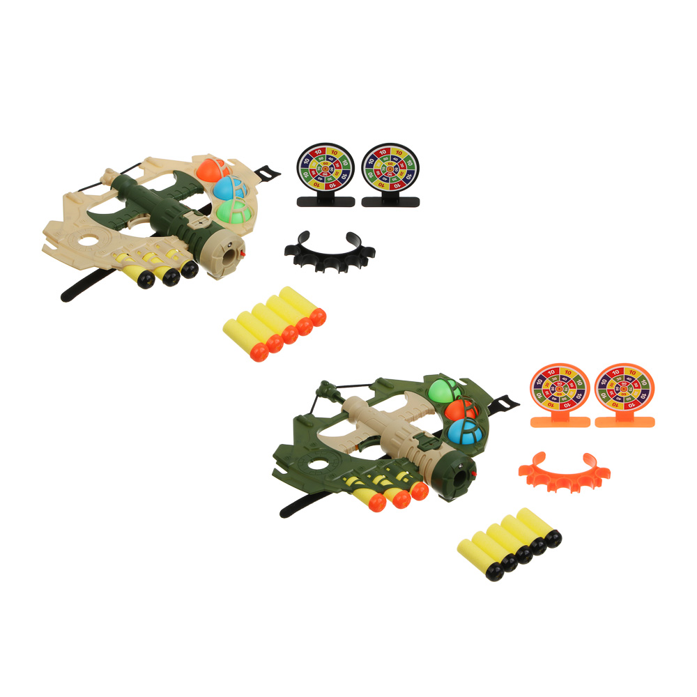 ИГРОЛЕНД Набор игровой "Арбалет с пулями и шариками", свет, 3хAG3, АBS, РР, EVA, 2 диз., 21х3х28см - #2