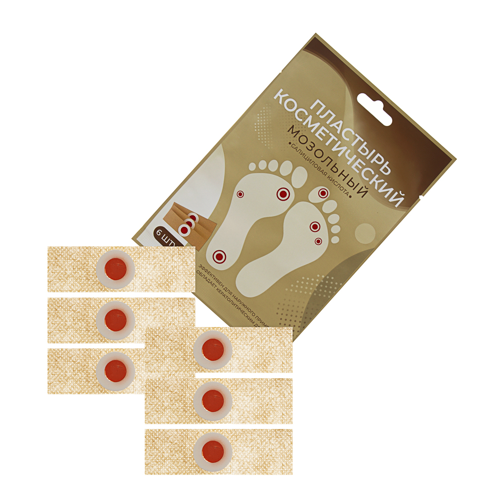 Пластырь косметический мозольный точечный, 6 шт, 7х2см - #4
