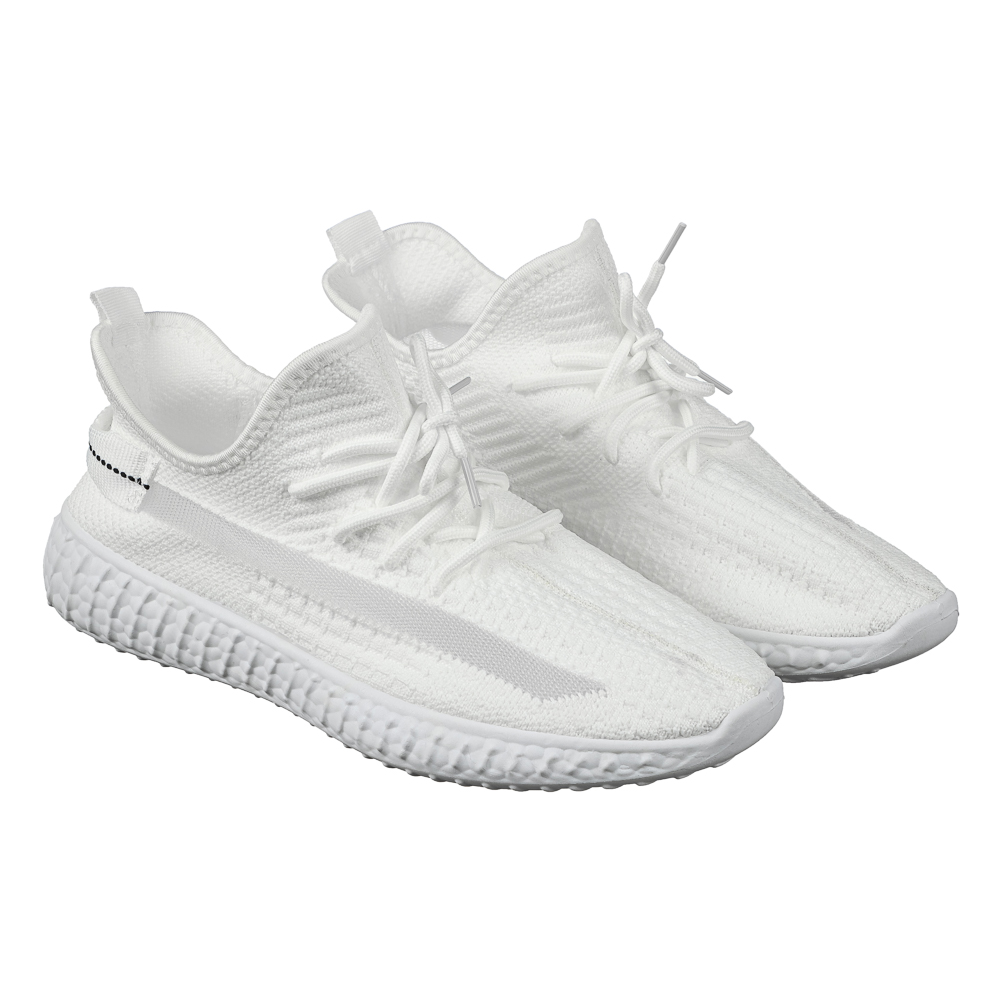 Кроссовки спортивные, р. 42, белые, полиэстер, ПВХ - #1