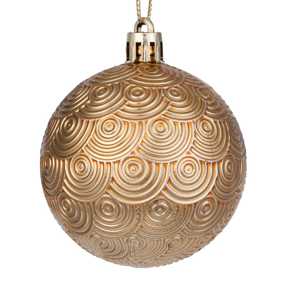 СНОУ БУМ Набор шаров и украшений 48 шт, 6см, золото - #2
