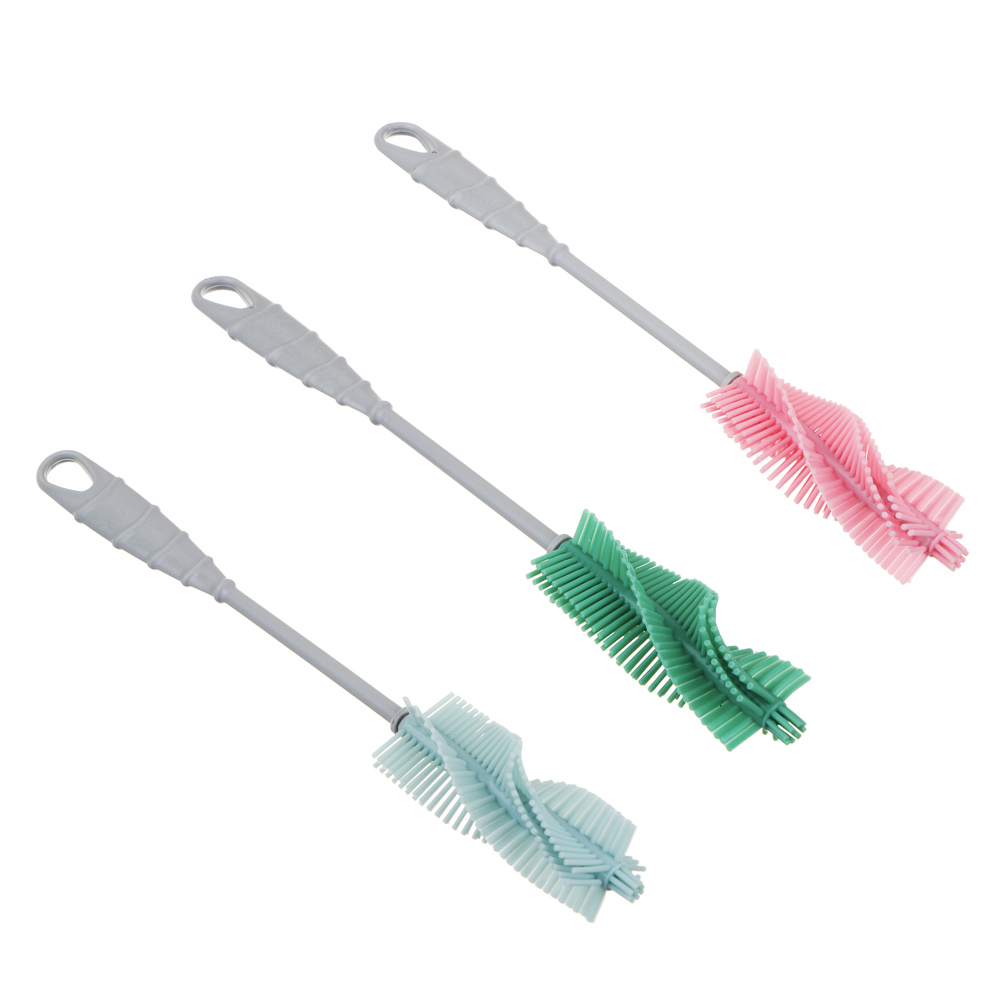 VETTA Ёрш для мытья посуды, полипропилен, силикон, 31,5х4 см, 3 цвета - #1