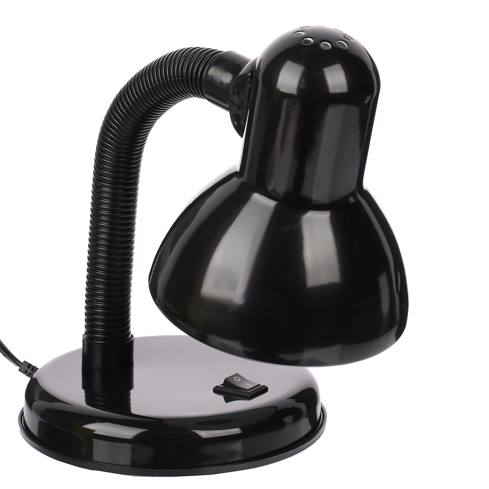 FORZA Лампа настольная, Е27, 28см, 40Вт, 220В, с выключателем, шнур 75 см, черный - #4