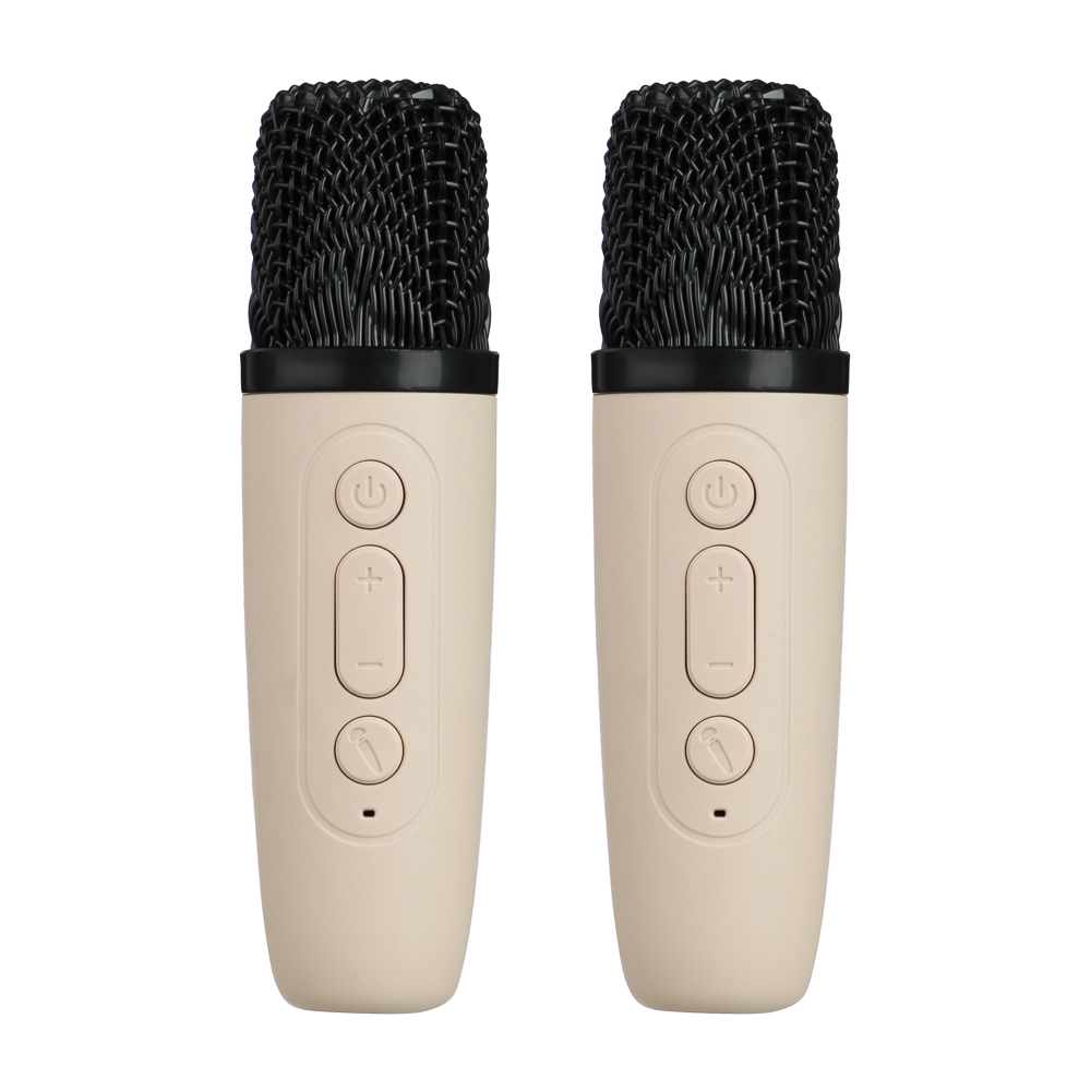 Колонка беспроводная BY Party караоке, 2 микрофона, 3Вт, 400мАч, BT5.3, USB, ВШГ 9x9x7см, белый - #10