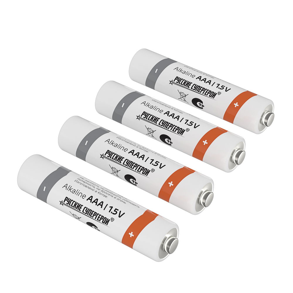 Батарейки AAA BY Promo (LR03) 4шт в блистере, щелочные 1.5V - #6