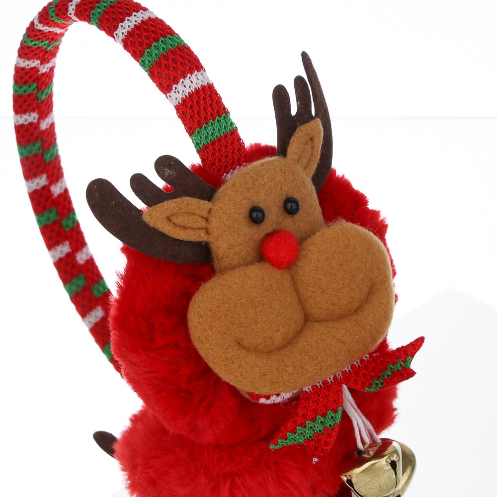 СНОУ БУМ Ободок-наушники с новогодними персонажами, диаметр 13,5см, пластик, полиэстер, 3 дизайна - #3