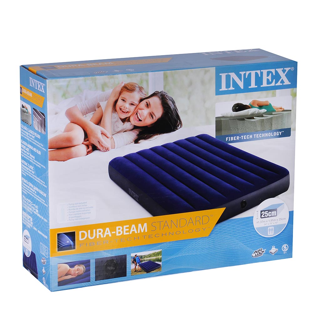 Матрас надувной intex classic downy bed full