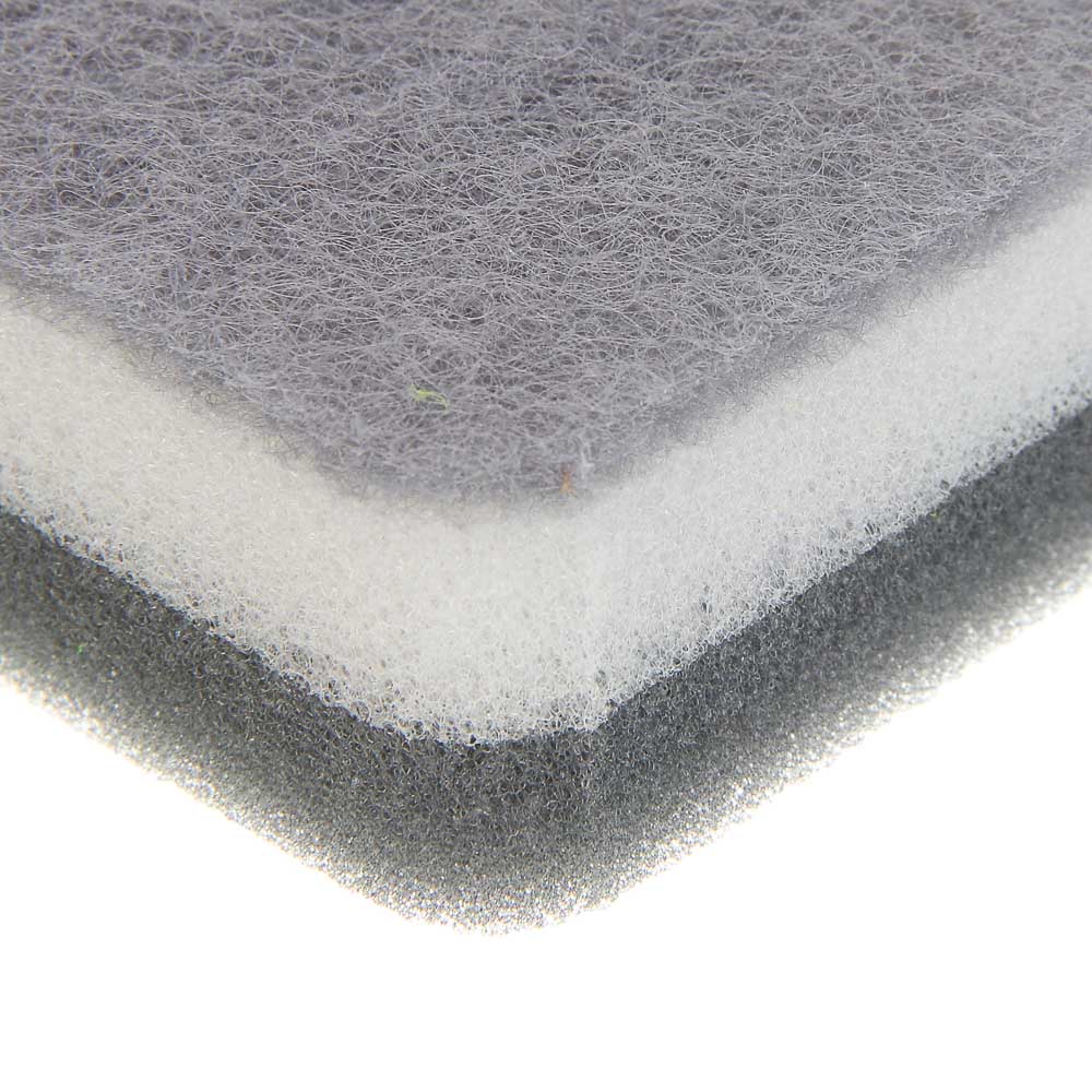 Набор губок 3 шт., тм VETTA, трехслойные, 10,5х6,5х3,3 см, поролон, полиуретан - #3