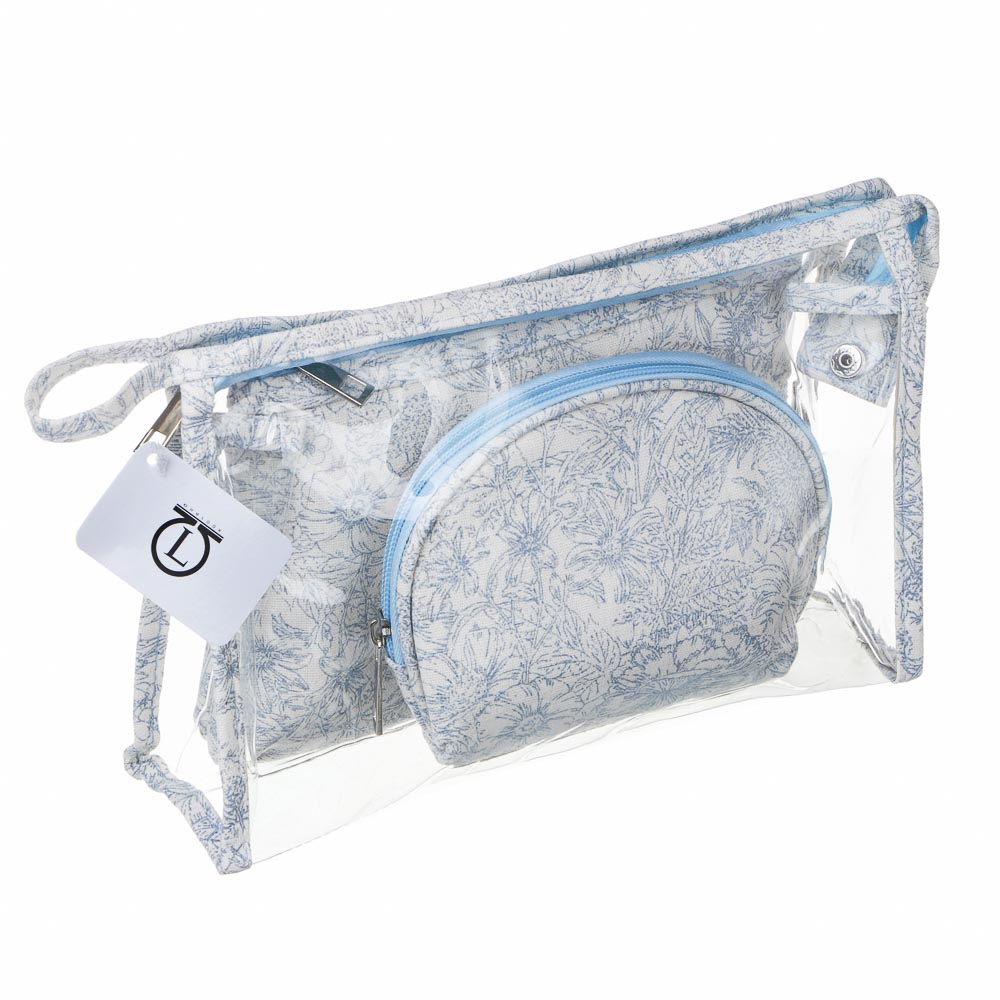 ЮL Косметички в наборе 3 шт Флора, ПВХ, ПЭ, 25х16х8см/20х14х3см/15х10х6см, 2 цвета - #9