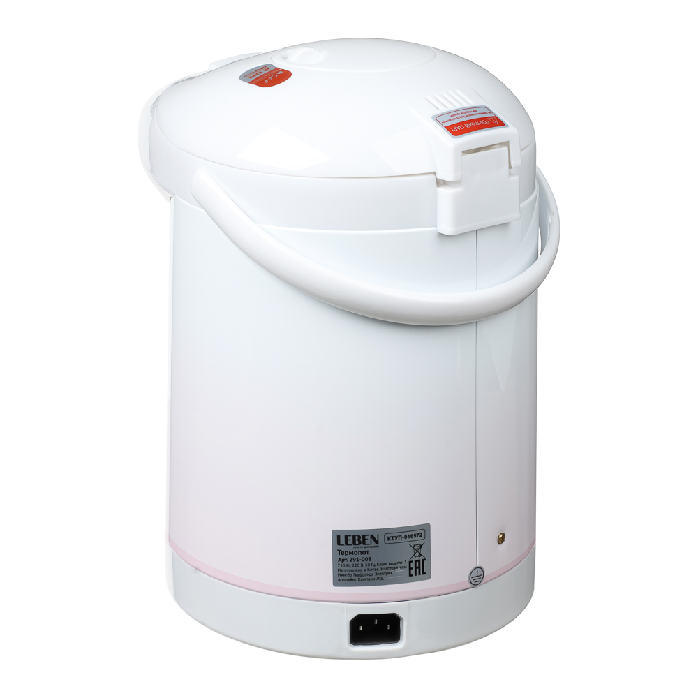 LEBEN Чайник-термопот 2,8л, 750Вт, автоматич. поддержание температ., механич.помпа - #6