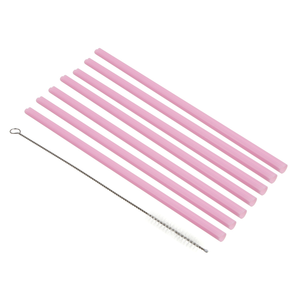 Набор трубочек для напитков тм Fntastic с щеткой, 0,7x23 см, пластик, 7 шт - #1