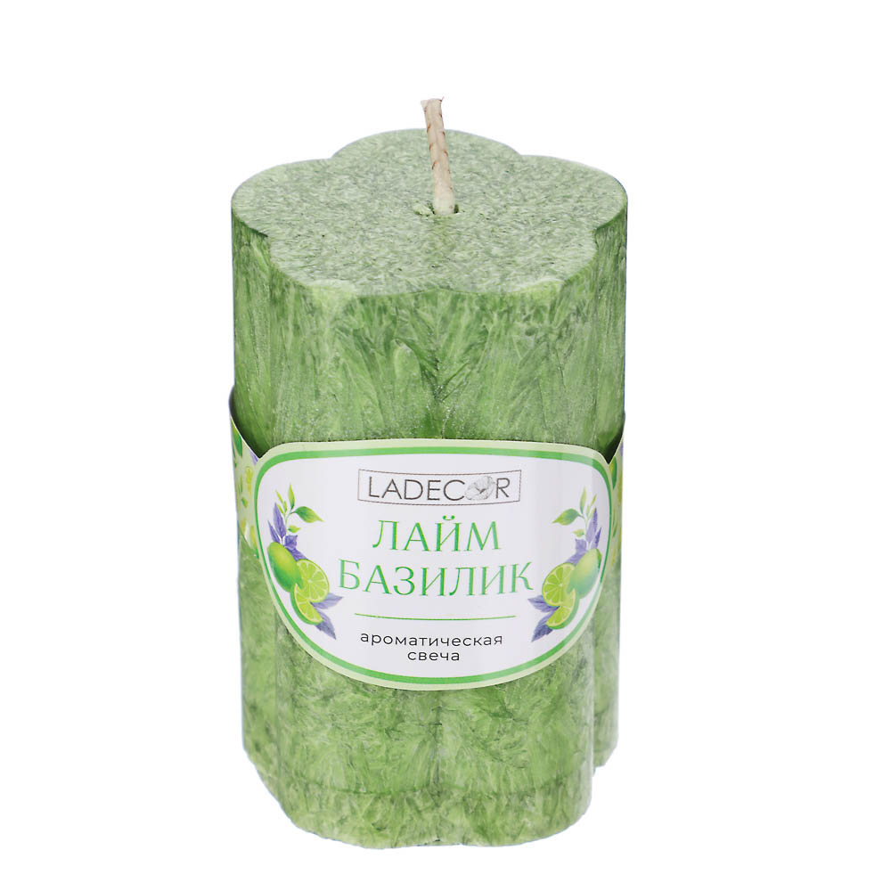 LADECOR Свеча столбик в форме цветка, парафин, 5x7,5 см, 6 цветов - #8