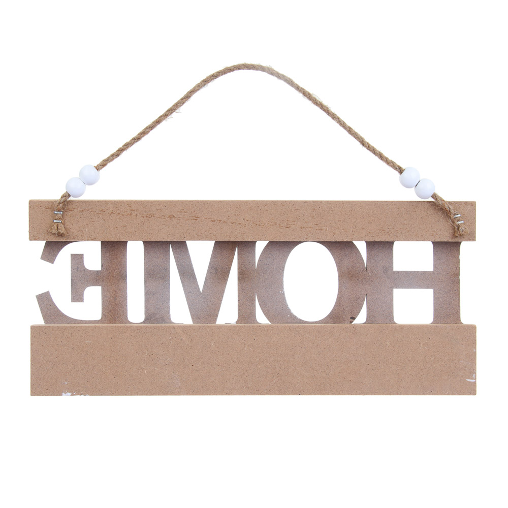 Ключница открытого типа HOME на 3 крючка, 25x3,5x11 см, МДФ, цвет белый - #4