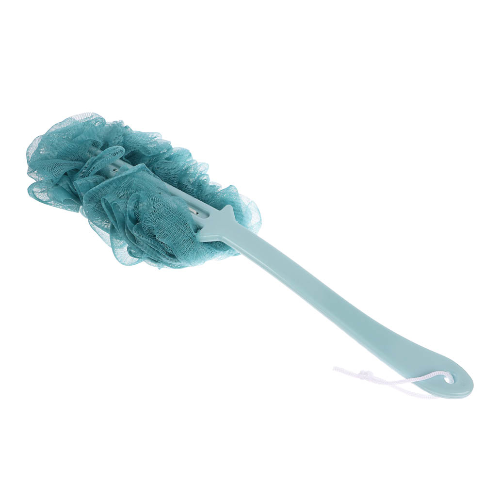 ЮL Мочалка банная с массажным эффектом с ручкой, полиэтилен, пластик, 41,5см, 3 цвета, МС24-05 - #8