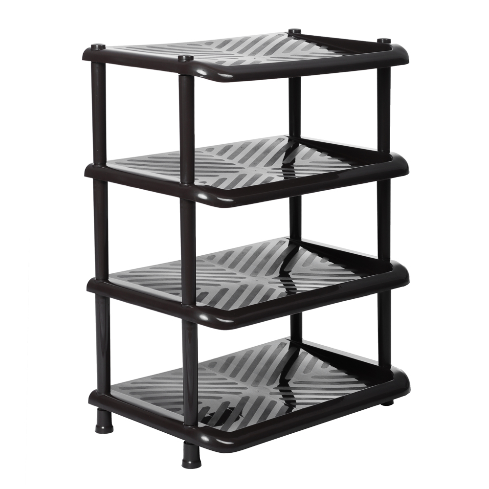 Этажерка для обуви "Комфорт", 52,5х34х33см, 4 полки, коричневая - #2