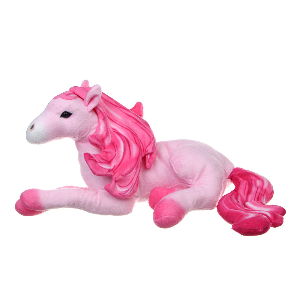 СНОУ БУМ Мягкий сувенир Лошадка розовая 20x30x10 см, полиэстер - #2
