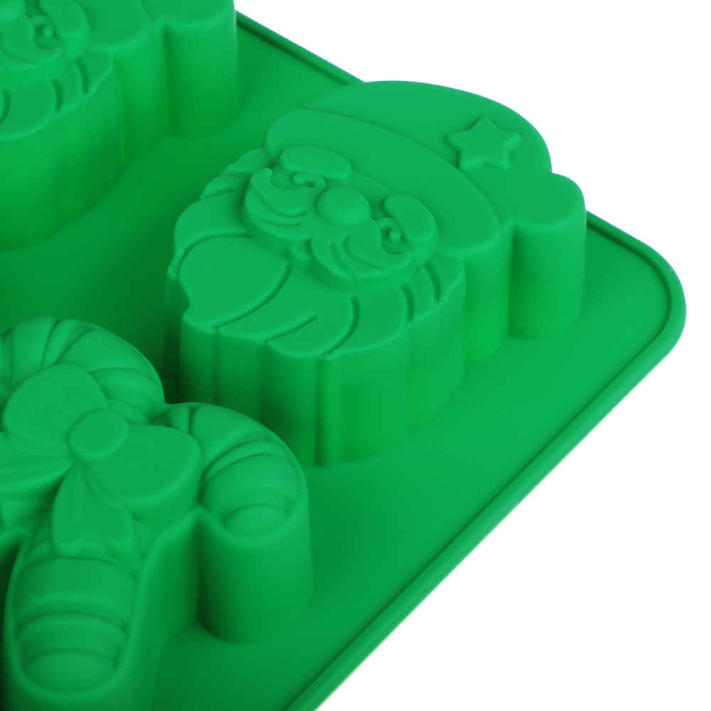 Новогодняя коллекция Щелкунчик Форма силиконовая 6 ячеек, 25х17,5см, 2 цвета - #4