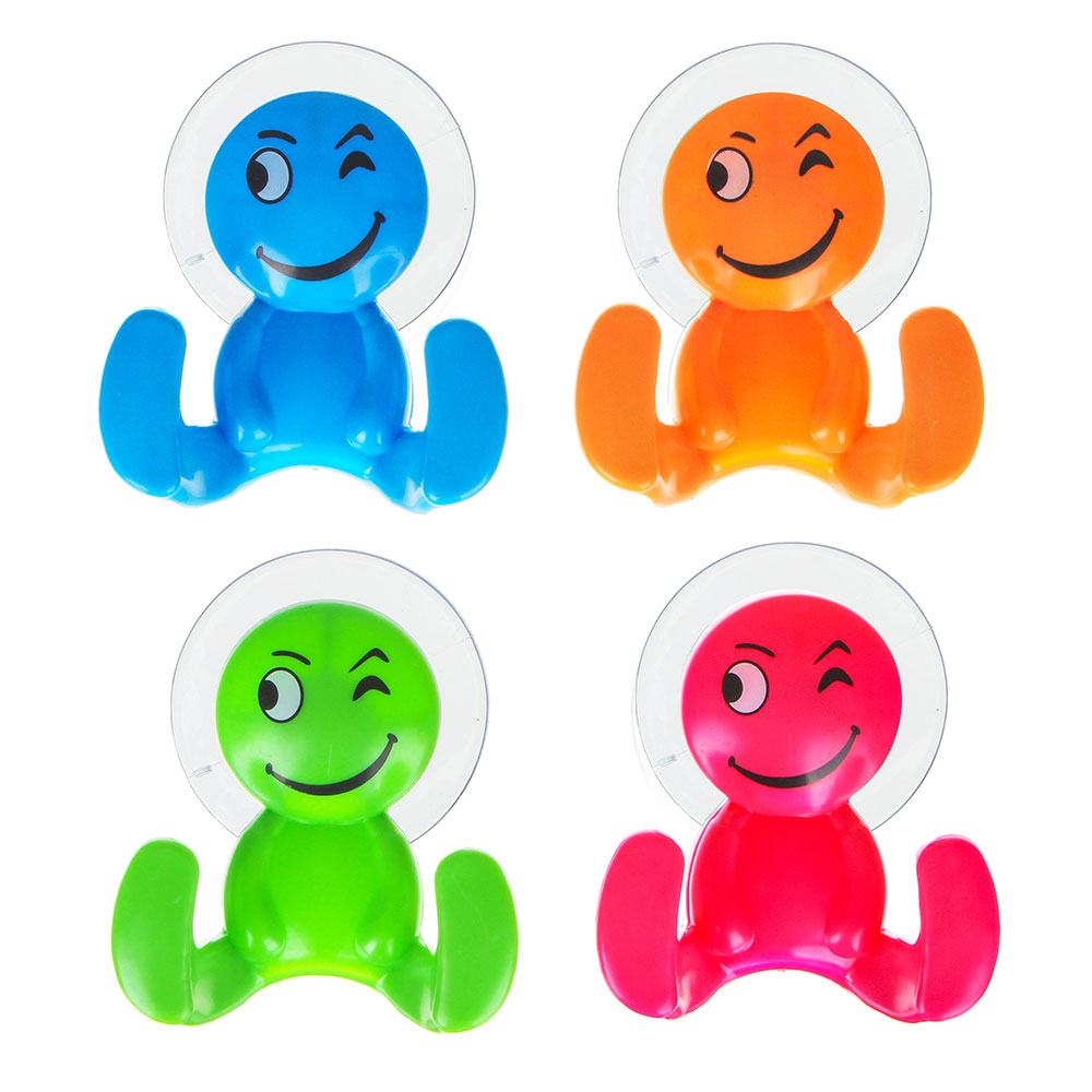 VETTA Держатель для бритвы Смайл 1 присос., ПВХ, 7x8см, 4 цвета - #1