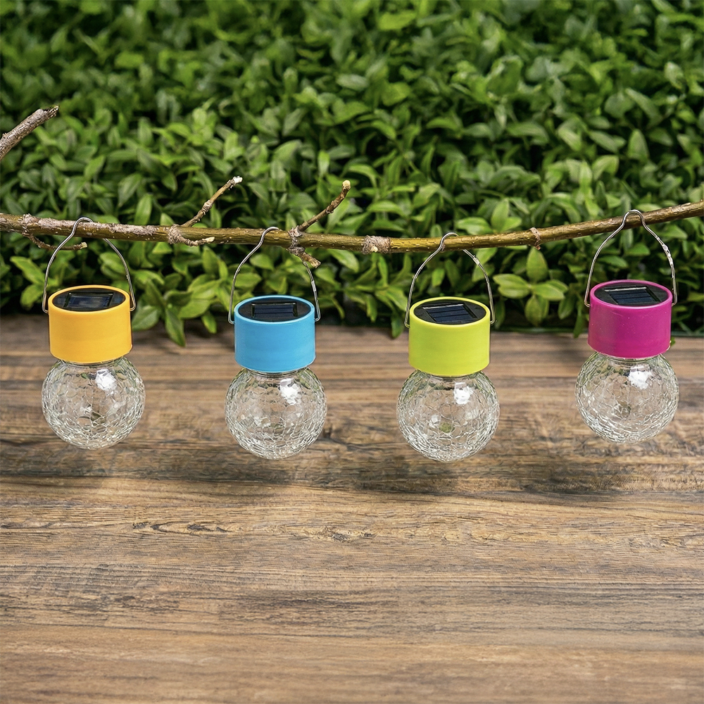 INBLOOM Фонарь на солн.батарее 9х6см 1LED белый, 1x1.2v 2/3AA 100mAh Ni-MH, пластик, стекло - #6