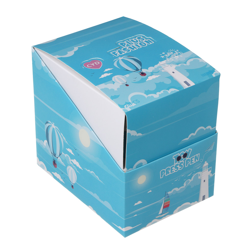 Ручка гелевая автоматическая синяя 0,5мм, "Футбол", 2 вида, шоу-бокс - #6