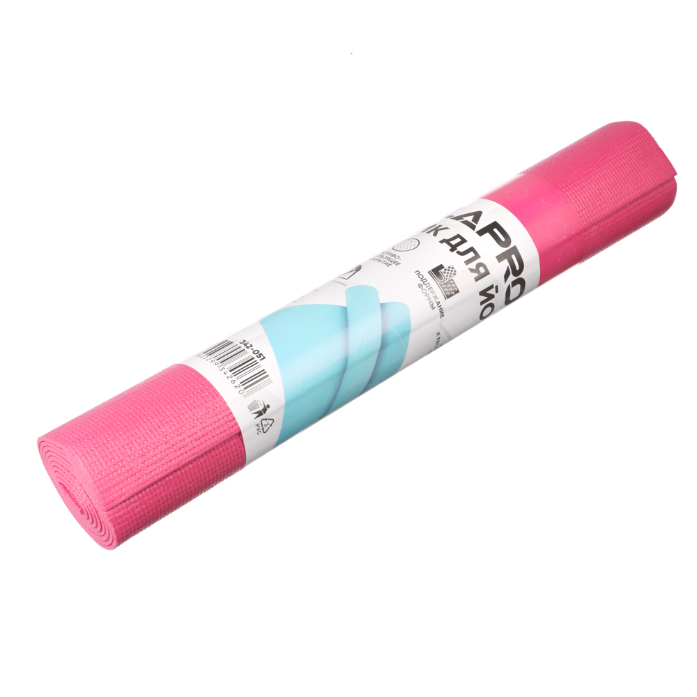 SILAPRO Коврик для йоги и фитнеса 61х173х0,4см, ПВХ, 4 цвета - #5