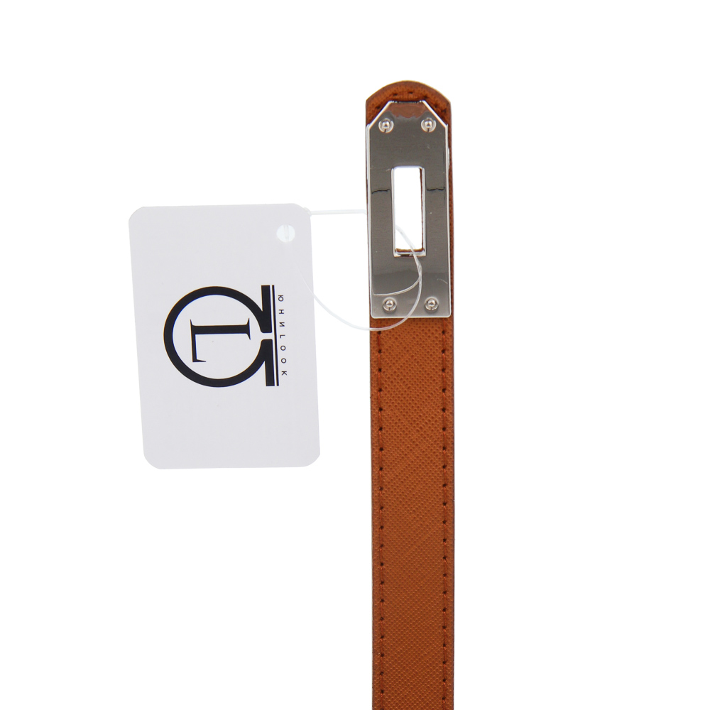 ЮL Ремень женский с поворотной пряжкой, ПУ, металл, ширина 1,8см, длина 100 см, 2 цвета, РЖ25-02 - #6