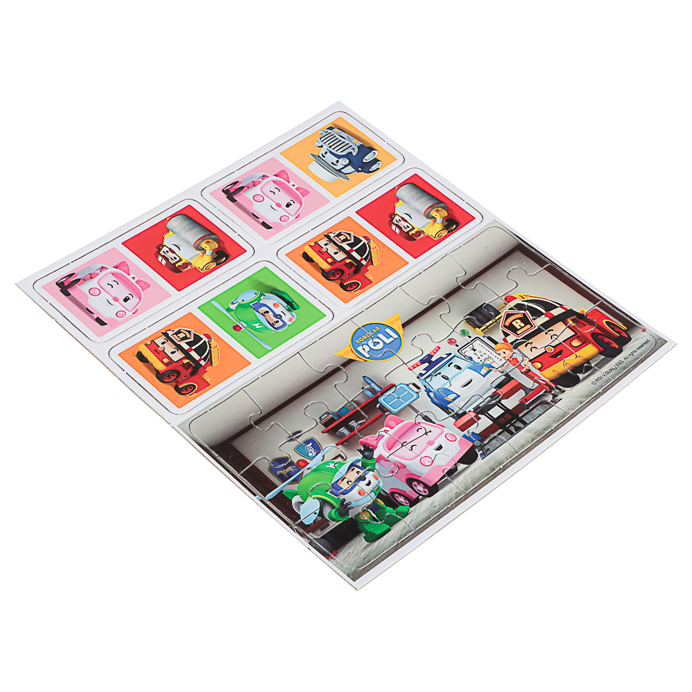 Робокар Поли.Наст.игра.Домино+пазл.18Эл, 18x5x18см - #4