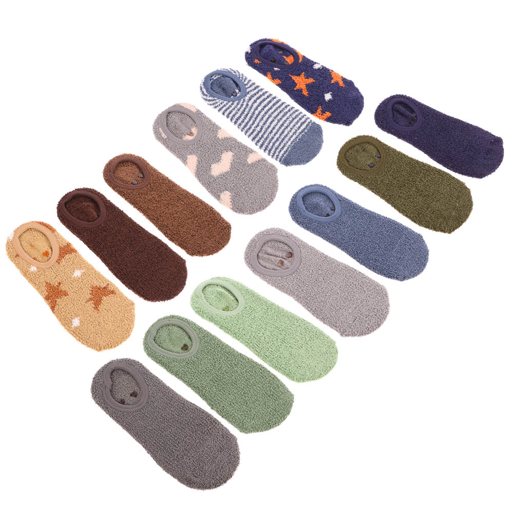 Носки укороченные с нескользящей подошвой, тм RS, 98% полиэстер, 2% спандекс, р. 36-39, RSC1-3 - #3